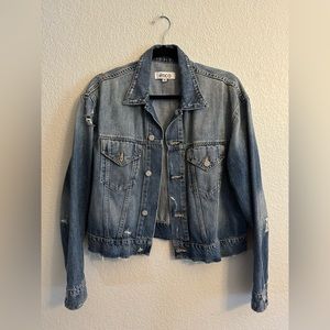 etica denim cropped jacket size M
